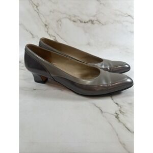 Salvatore Ferragamo Women's Blue Leather Pumps 8.5 AAAA Made in Italy